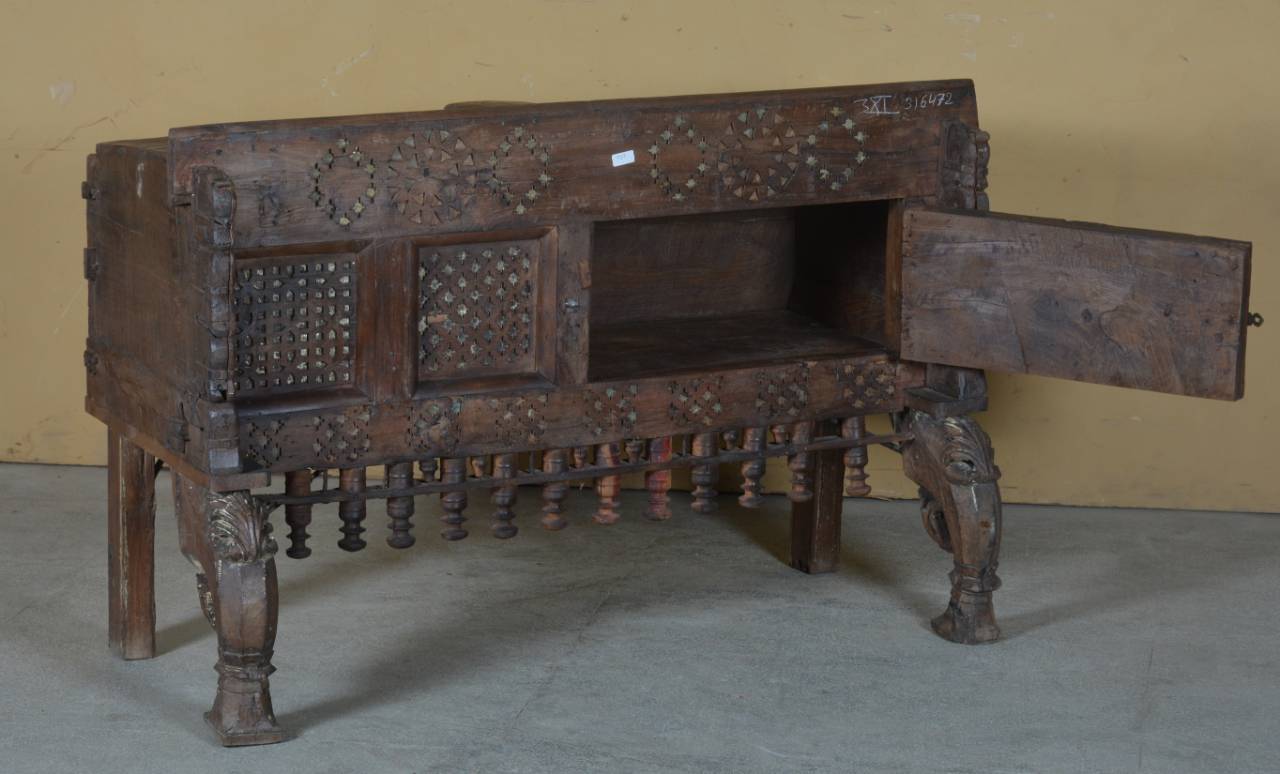 Heritage Jali Damchiya - Dark Wood - TesuCabinets & Storage