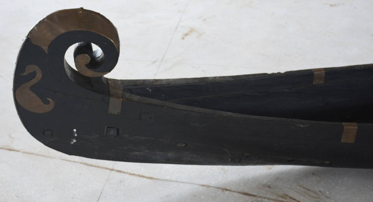 Heritage Traditional 13ft Wooden Boat - Handcrafted Vintage Teak Nautical Decor - TesuSculpture