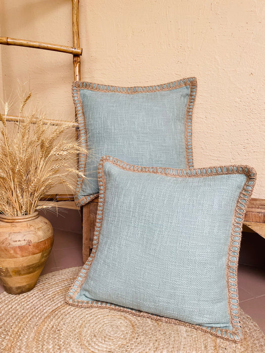 Jute Cotton Knitted Cushion Covers