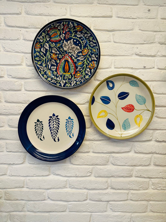 Add a dash of classical appeal to any wall decor ensemble in your home with this vibrant wall plates .A unique wall accent pieces for your living room or bedroom it will look stunning on its own or mixed with several other designs. Each plate is carefully handcrafted and hand painted by talented artisans of India