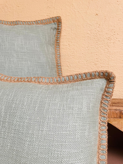 Jute Cotton Knitted Cushion Covers