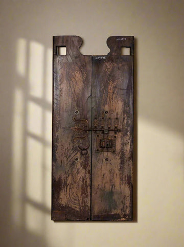 Iron Work Wooden Door Panel - TesuWall Decor