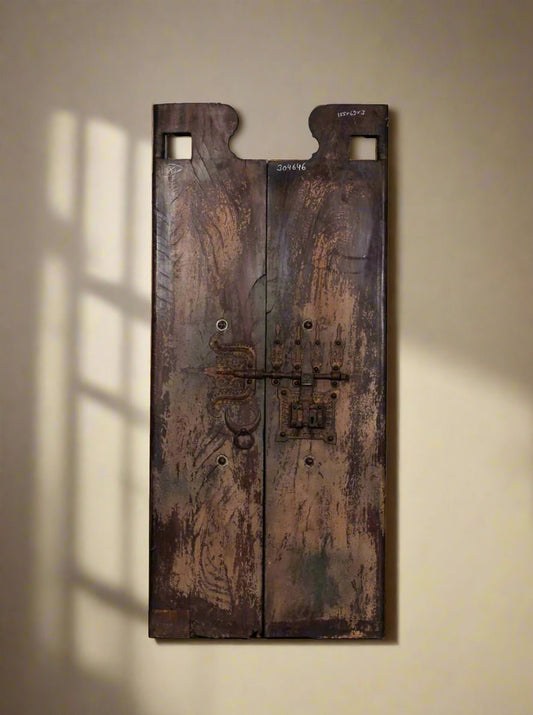Iron Work Wooden Door Panel - TesuWall Decor