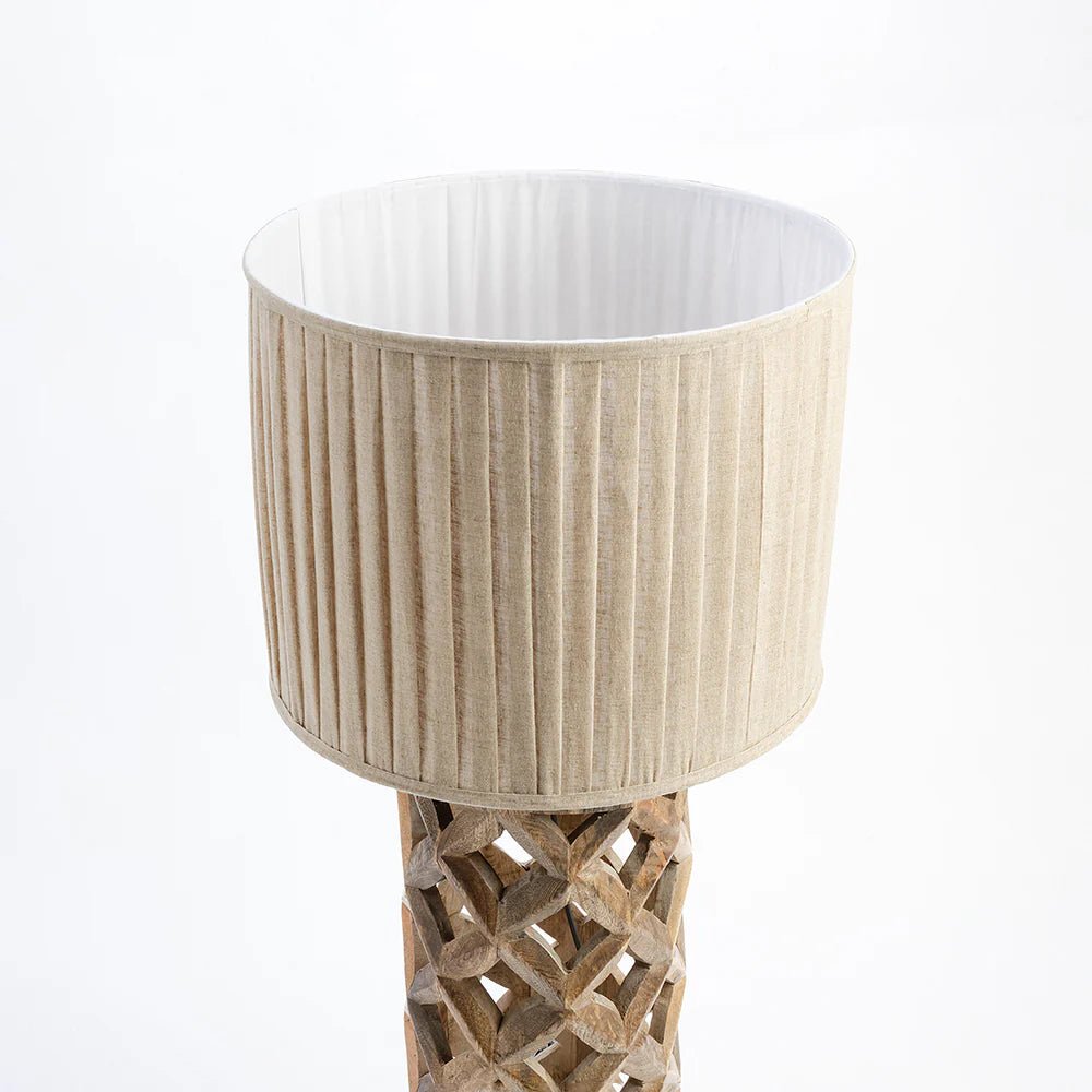 Ivora Rustic Mango Wood Lamp - TesuTable Lamp