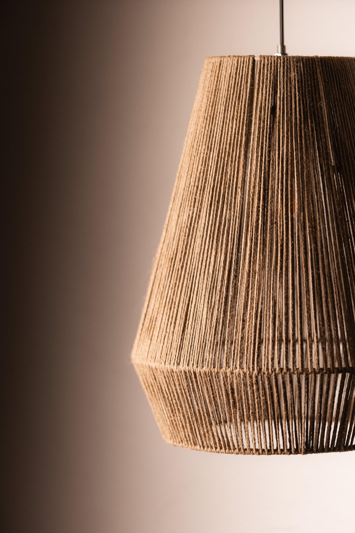 Jute Diamond Shaped Pendant Lampshade - TesuPendant Light