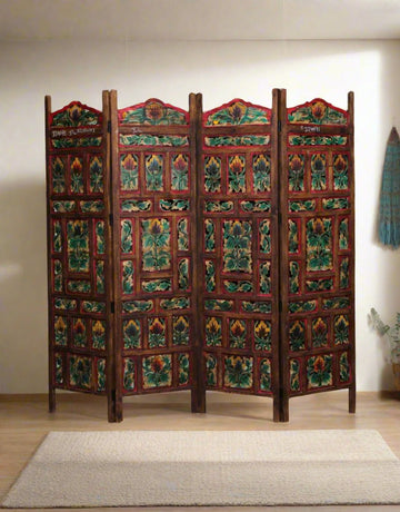 Kalpa vriksha Screen - Wood Room Divider - TesuWall Decor