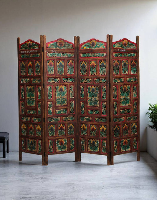 Kalpa vriksha Screen - Wood Room Divider - TesuWall Decor