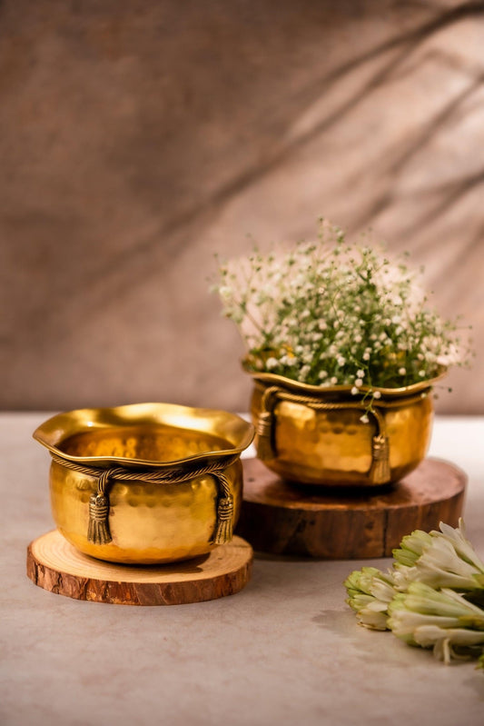 Knotted Brass Handi - TesuHome & Kitchen