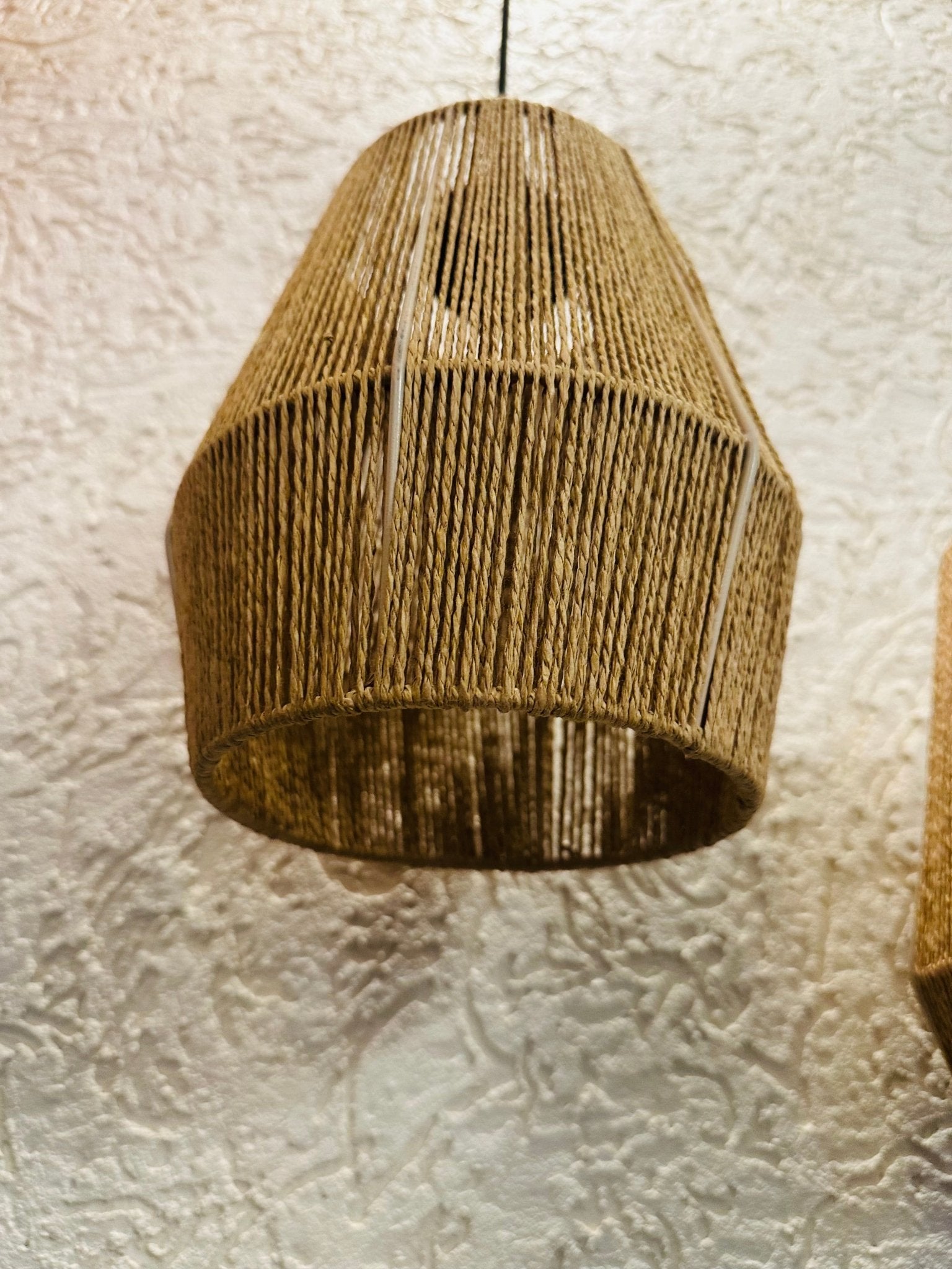 Lantern Weave Jute Pendant Light - TesuPendant Light