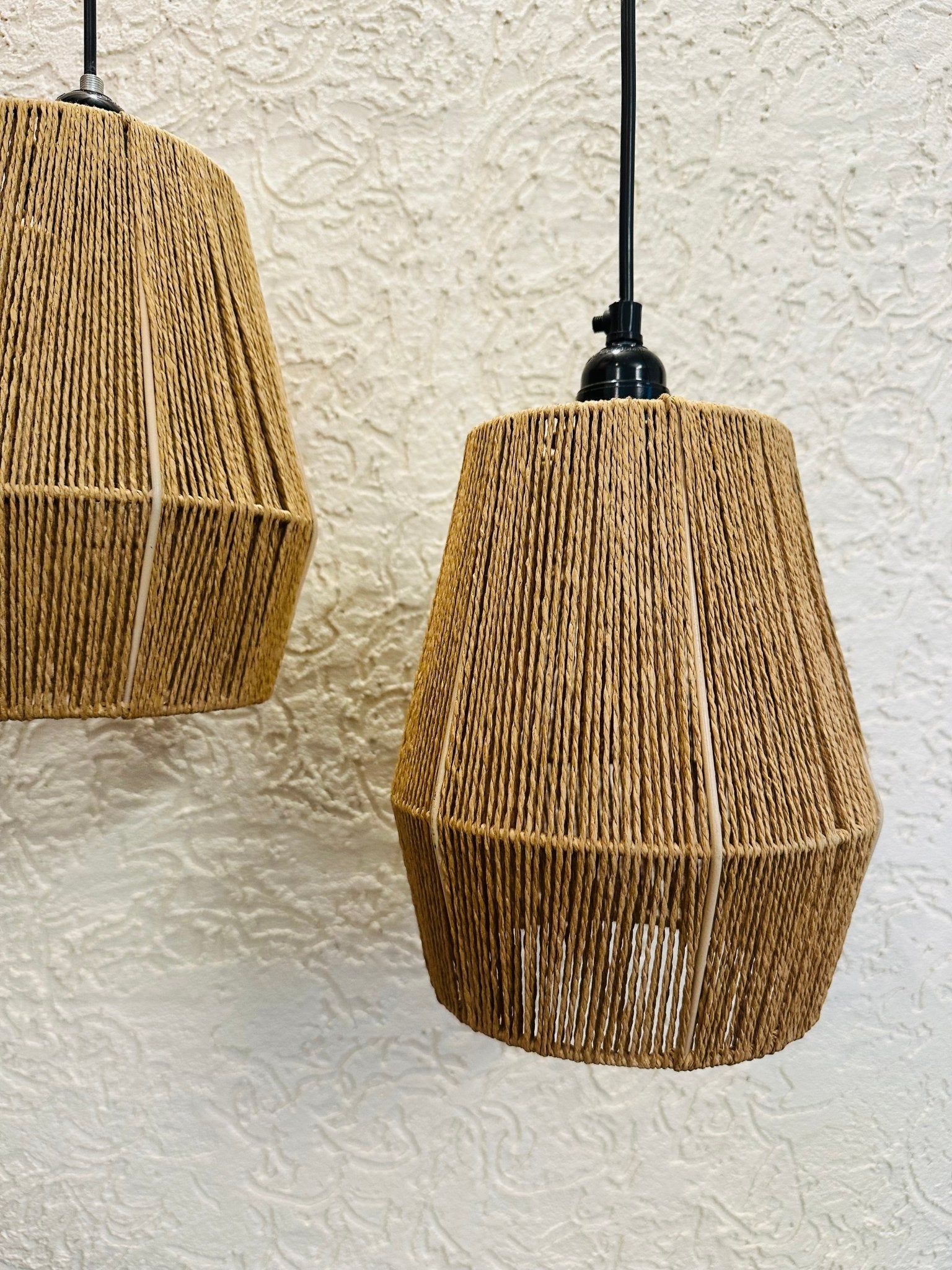 Lantern Weave Jute Pendant Light - TesuPendant Light