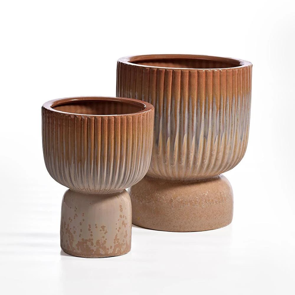 Leaf Tail Ceramic Pot - TesuVases
