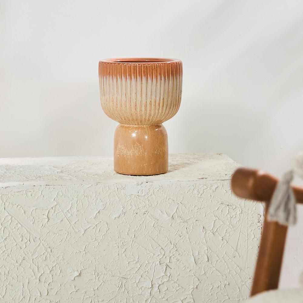 Leaf Tail Ceramic Pot - TesuVases