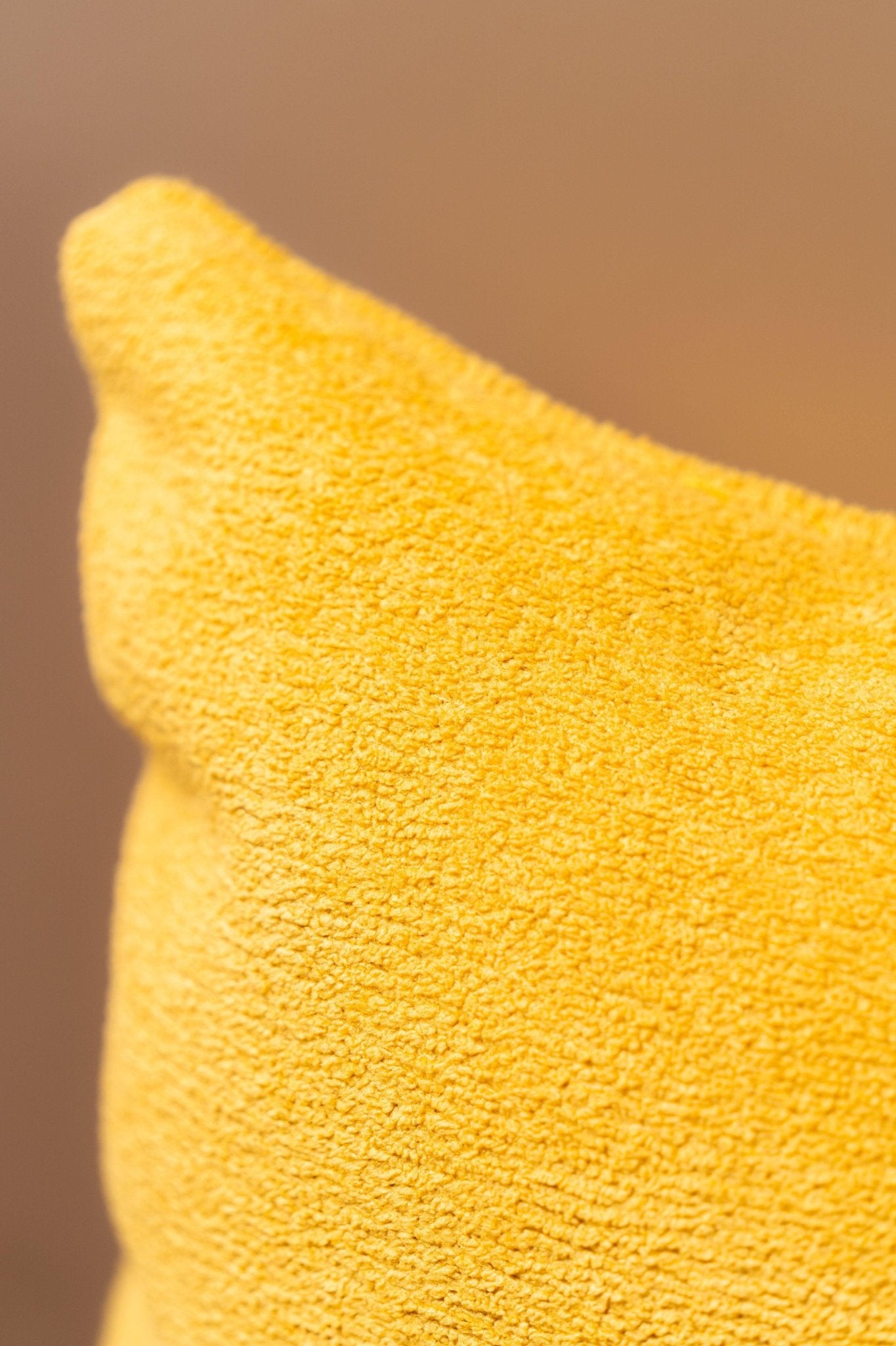 Luxury Boucle Solid Yellow Cushion Cover - TesuCushion Covers