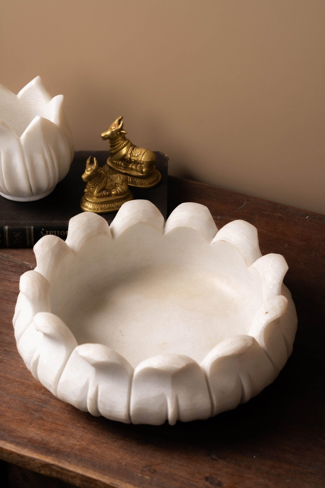 Marble Floral Bowl - TesuHome Decor