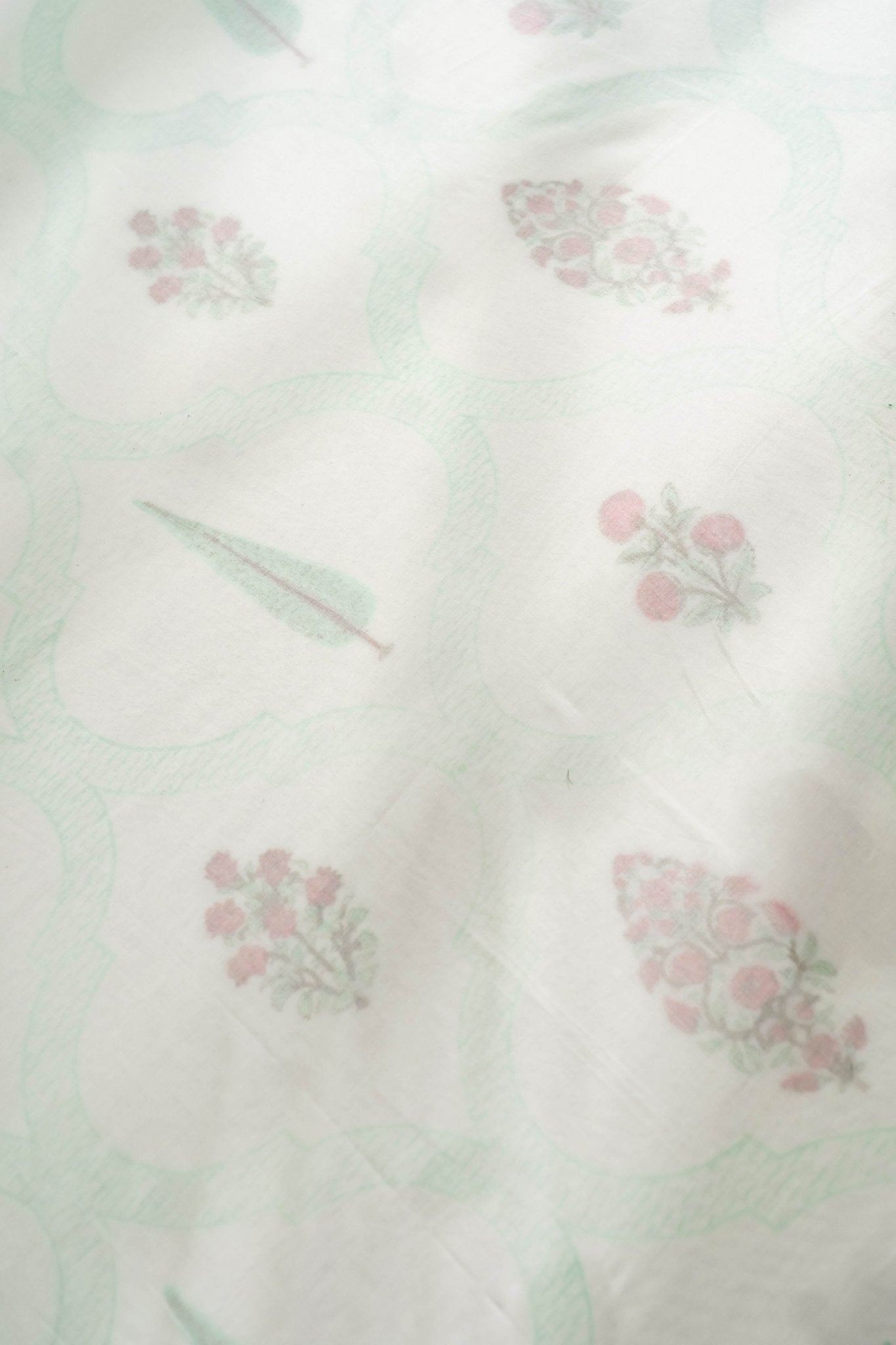 Mehek Hand Block Print Dohar - Organic Cotton Muslin Dohar - TesuDohar