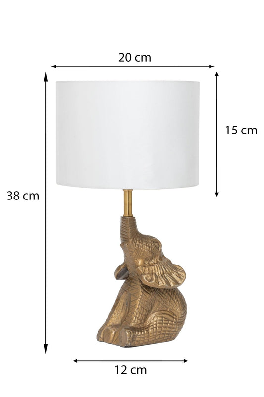 Metal Elephant Table Lampshade - TesuTable Lamp