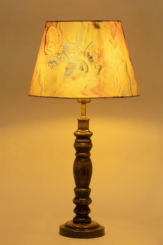 Multicoloured Wooden Table Lampshade - TesuTable Lamp