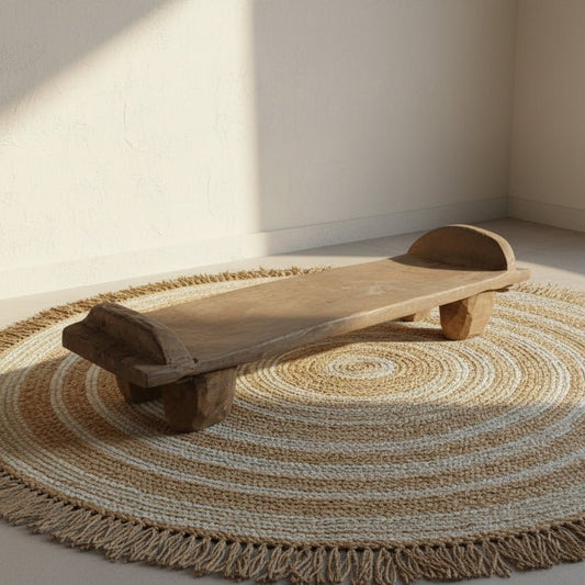 Naga Artisan Teak Low Table - TesuTable