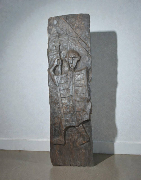 Naga Tribal Teak Panel - TesuWooden panel