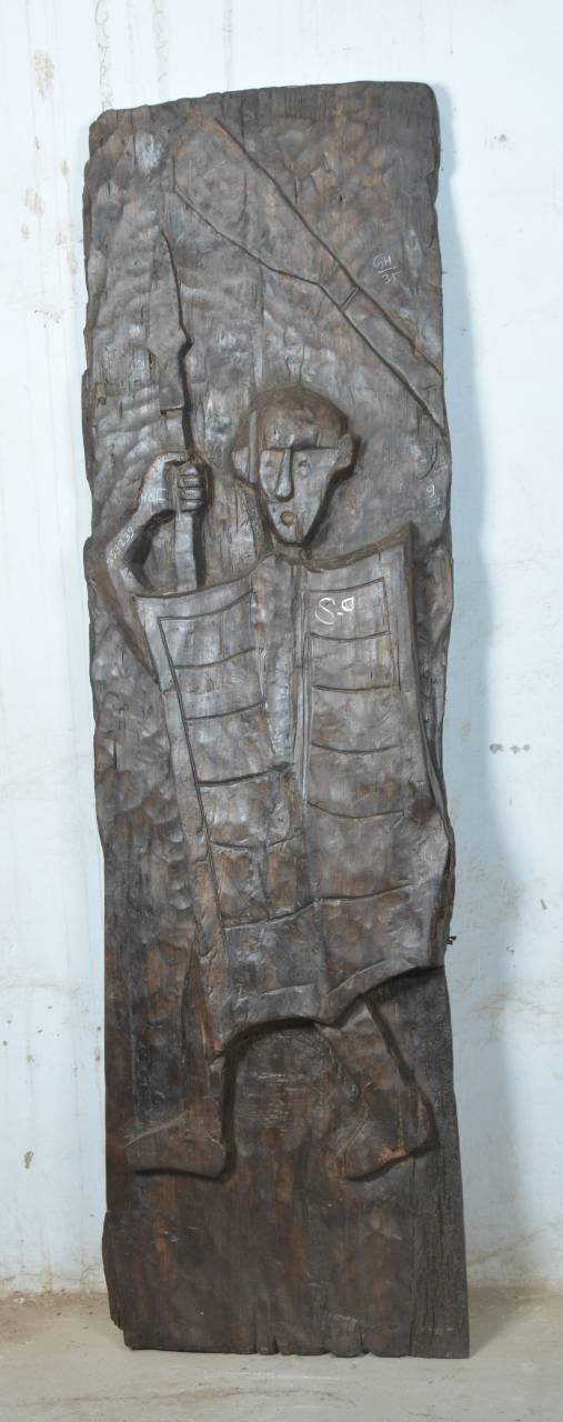 Naga Tribal Teak Panel - TesuWooden panel