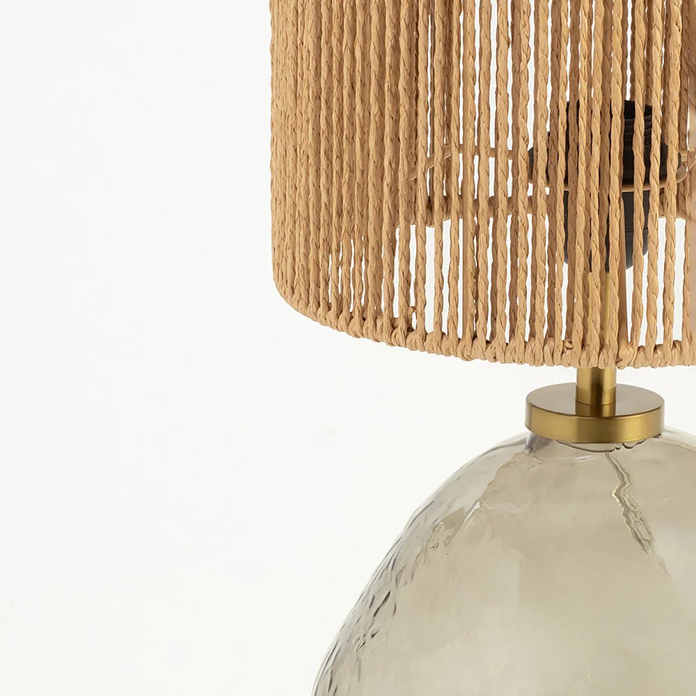 Natura Jute Glass Table Lamp - TesuTable Lamp