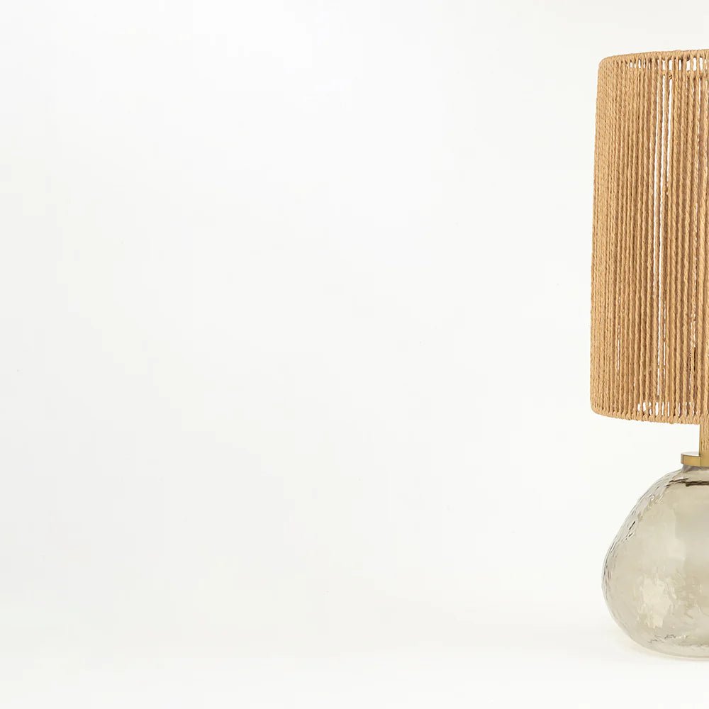 Natura Jute Glass Table Lamp - TesuTable Lamp