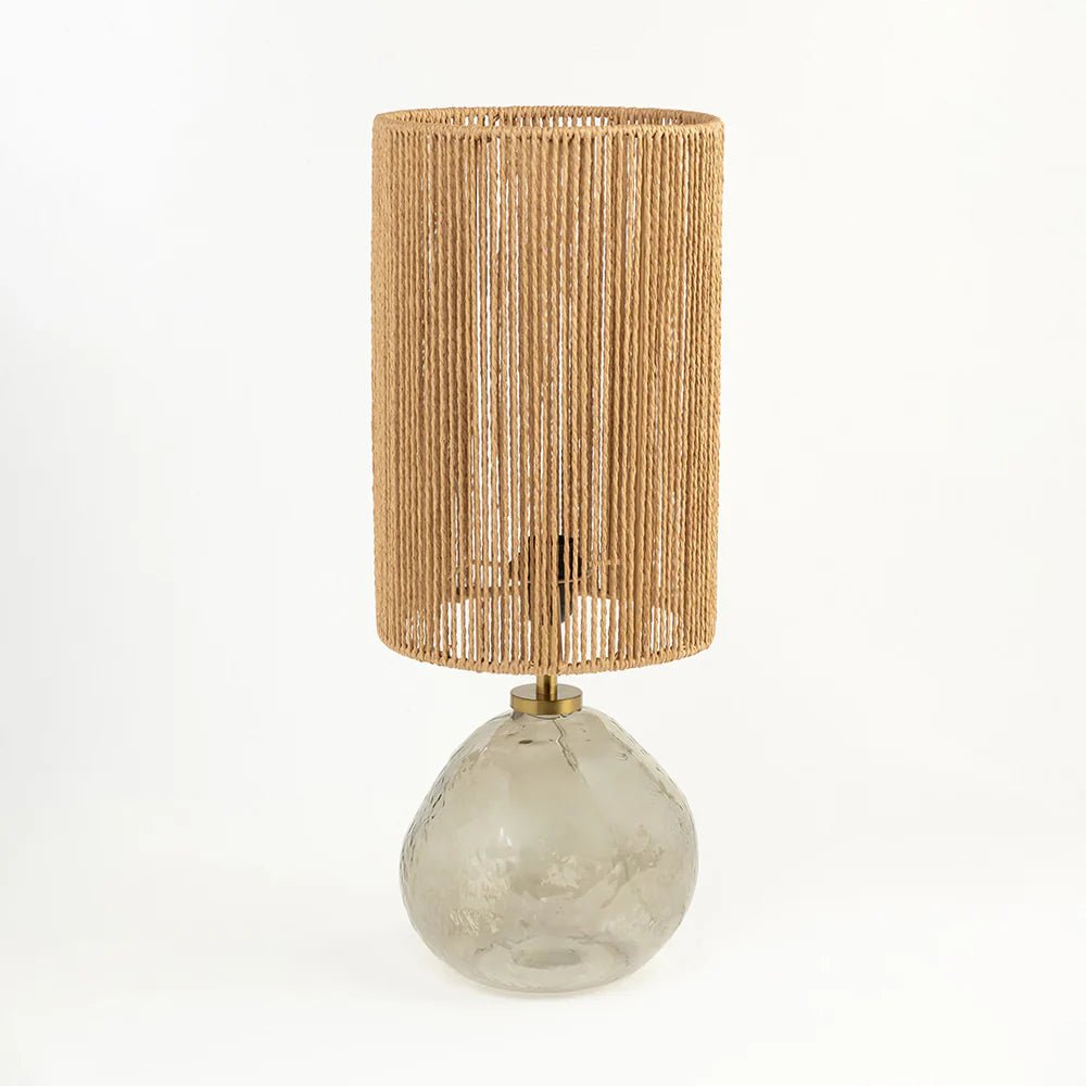 Natura Jute Glass Table Lamp - TesuTable Lamp