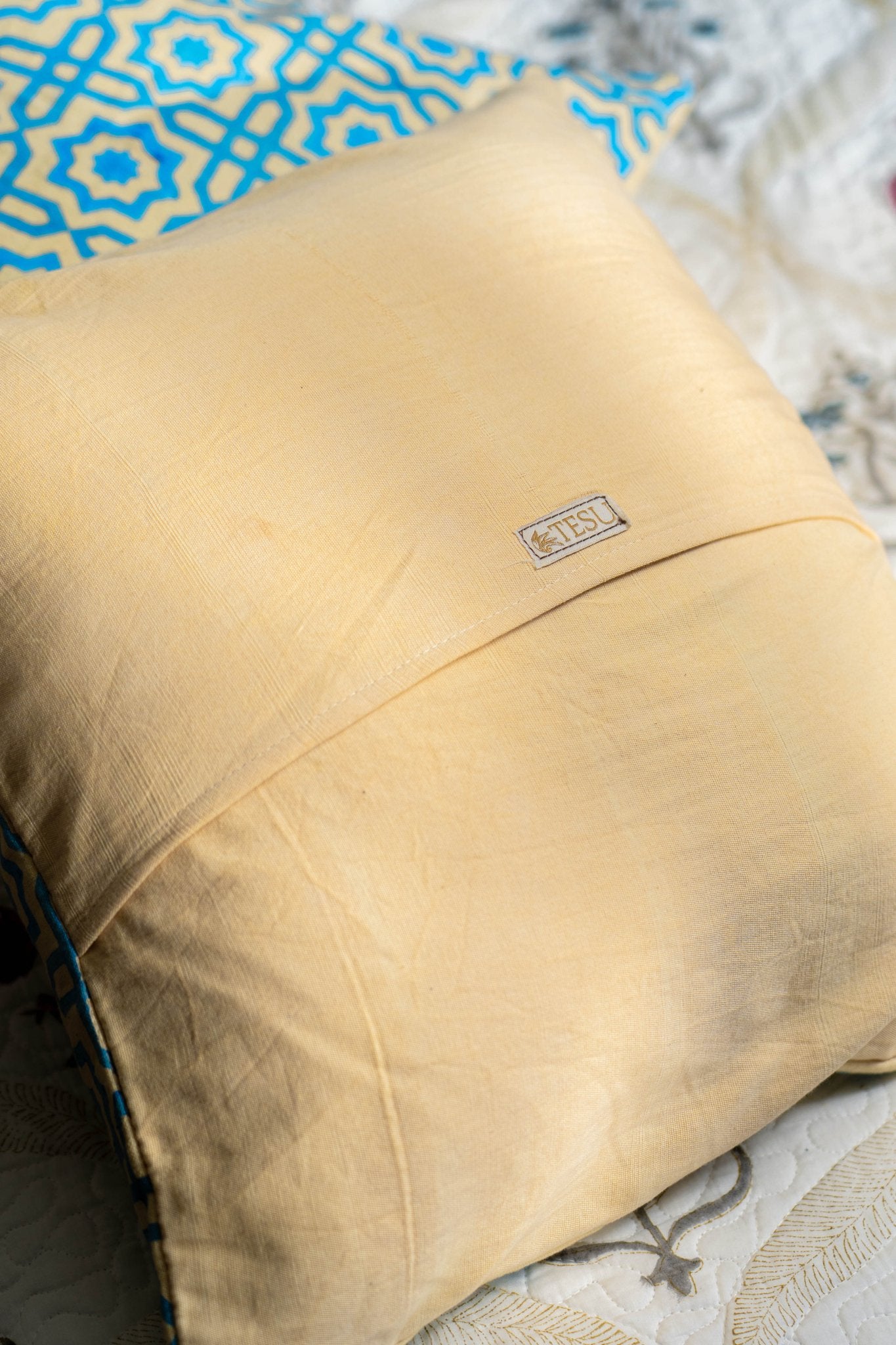 Neelam Geometric Block Cushion Cover - TesuCushion Covers