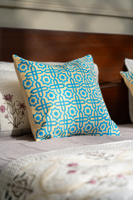 Neelam Geometric Block Cushion Cover - TesuCushion Covers