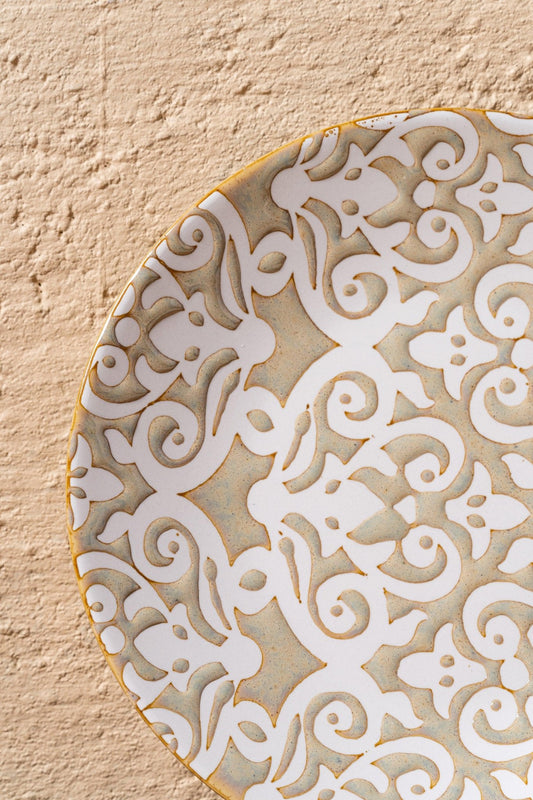 Olive Snack Plates - Set of 4 - TesuCeremic