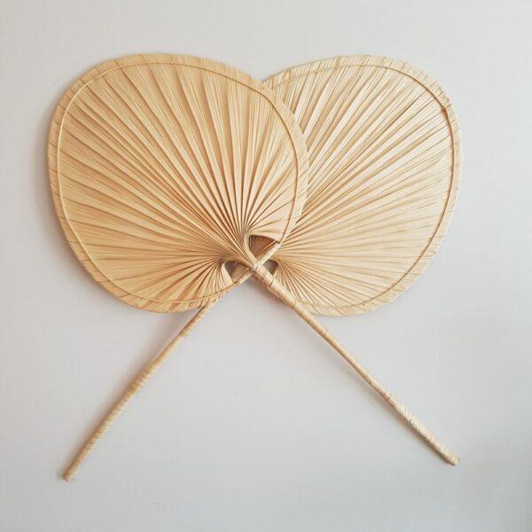 Palm Leaf Wall Fan - Set of 2 - TesuWall Decor