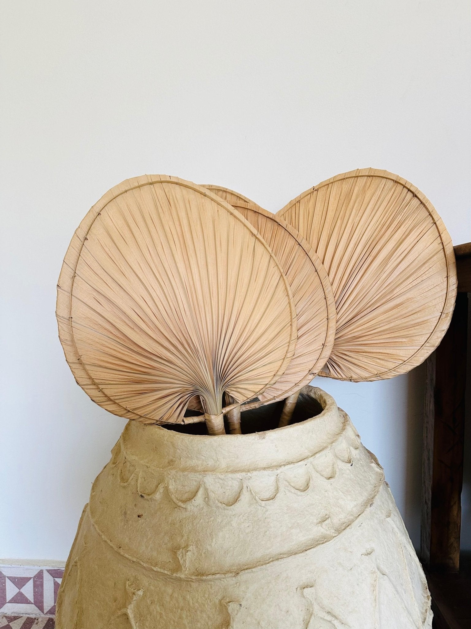 Palm Leaf Wall Fan - Set of 2 - TesuWall Decor