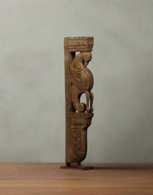 Peacock Bracket on stand - TesuWooden Bracket
