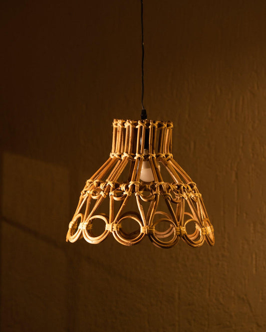 Peacock Feather Cane Lampshade - TesuPendant Light