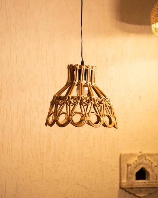 Peacock Feather Cane Lampshade - TesuPendant Light