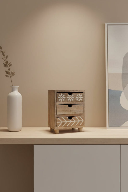 Phoolika Handcrafted Drawer Box - TesuJewelry Boxes