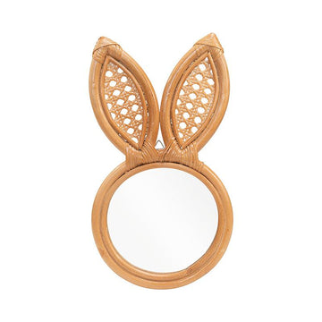 Rabbit Rattan Mirror - TesuMirror