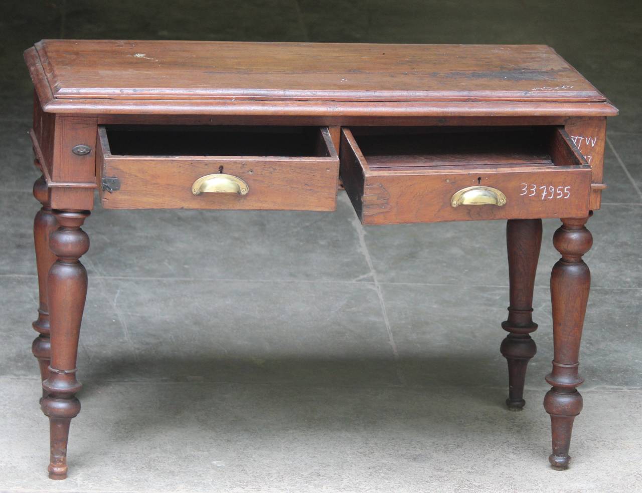 Wooden desk with two drawers 