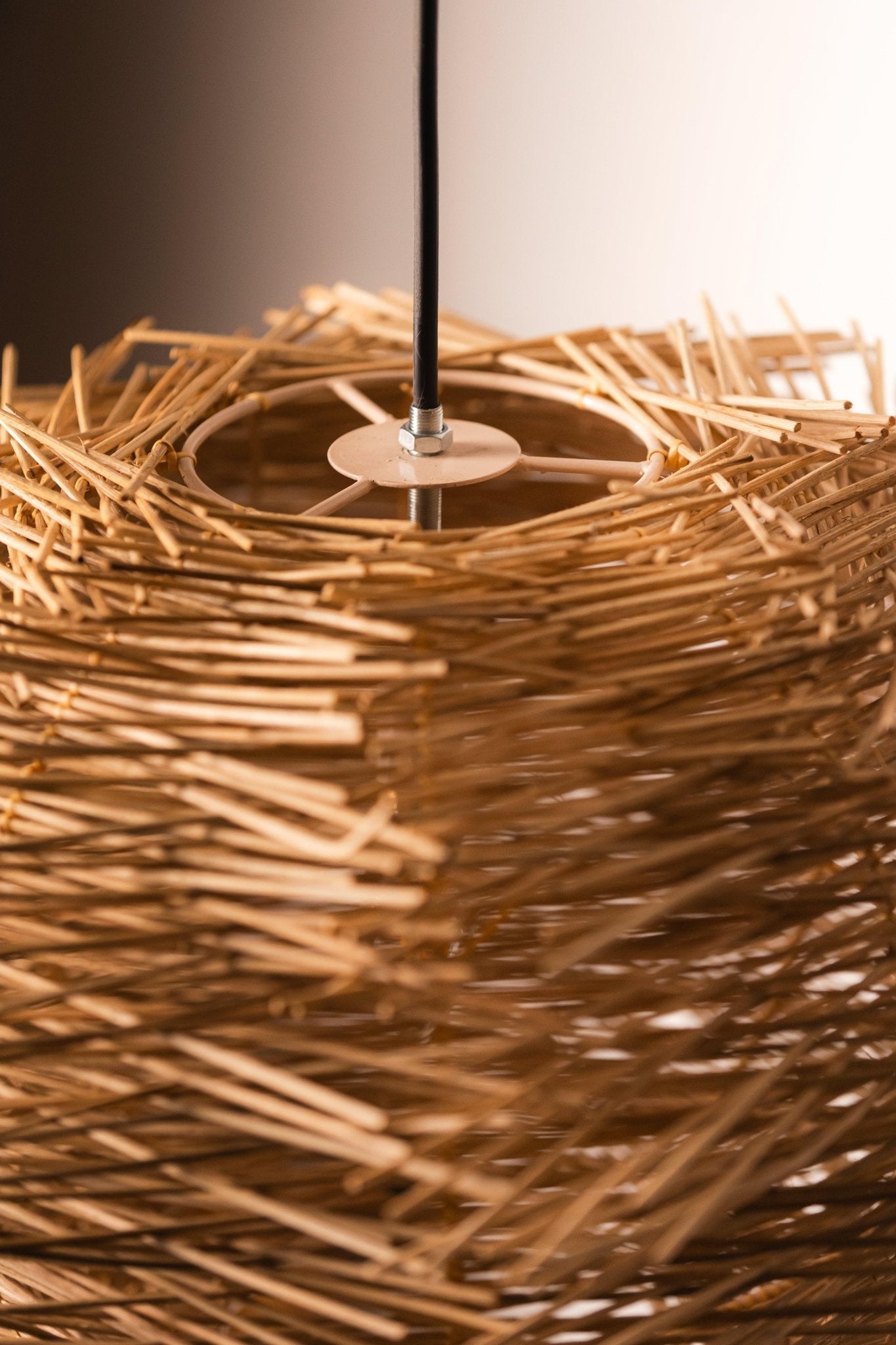 Rattan Abstract Pendant Lampshade - TesuLampshade