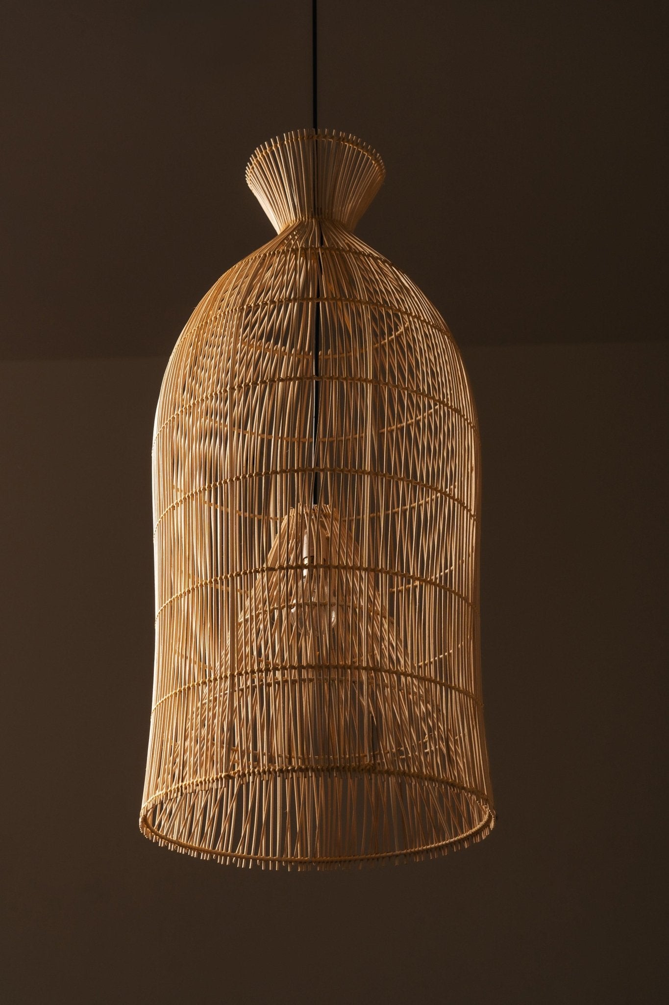 Rattan Bumper Lampshade - TesuPendant Light