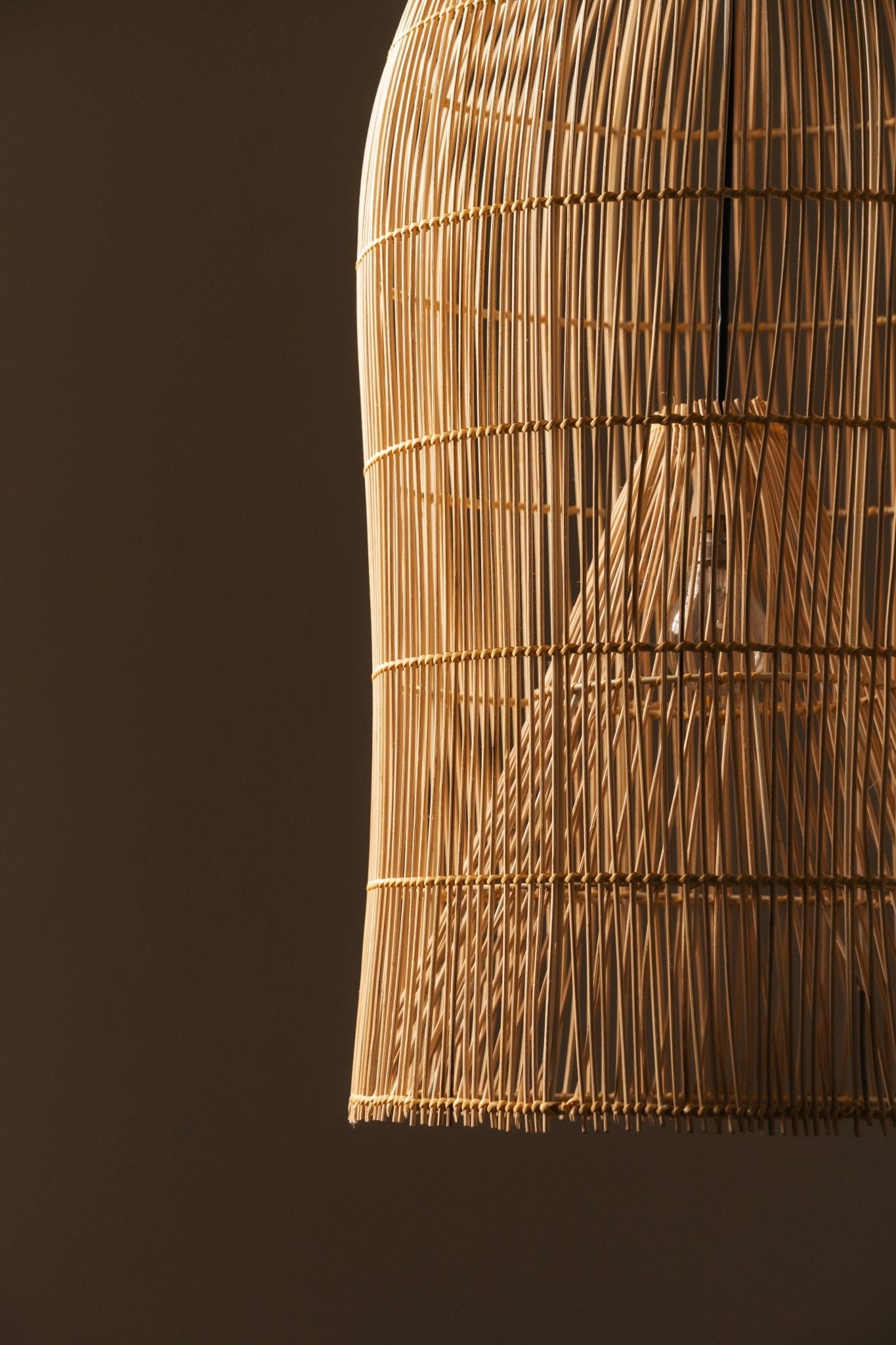 Rattan Bumper Lampshade - TesuPendant Light