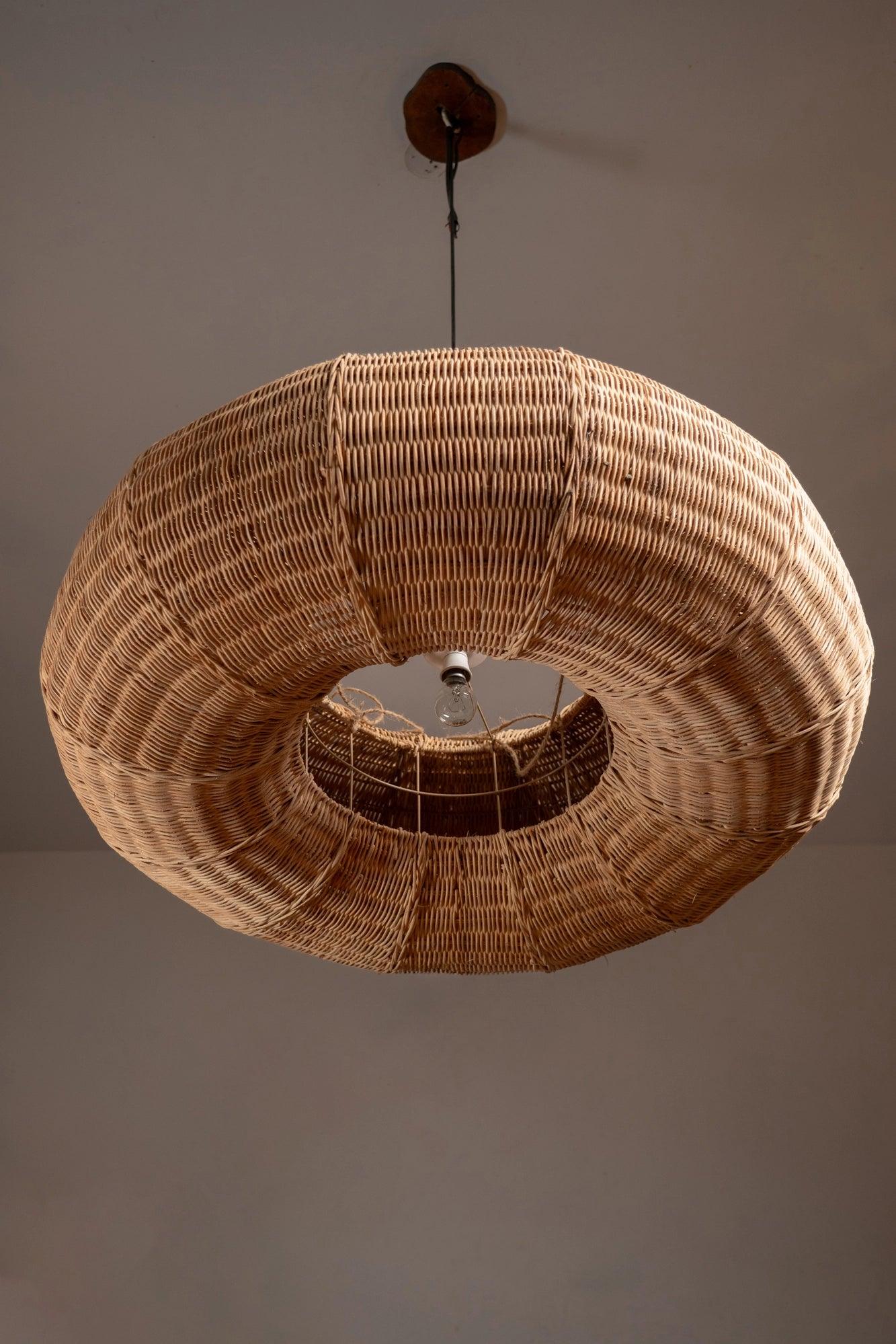 Rattan Donut Pendant Lampshade - TesuChandelier Lamp