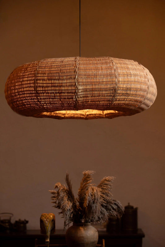 Rattan Donut Pendant Lampshade - TesuChandelier Lamp