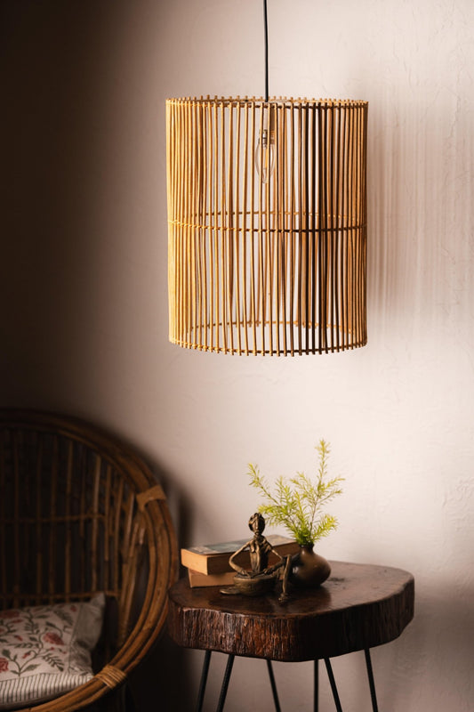 Rattan Drum Shaped Lampshade - TesuLampshade
