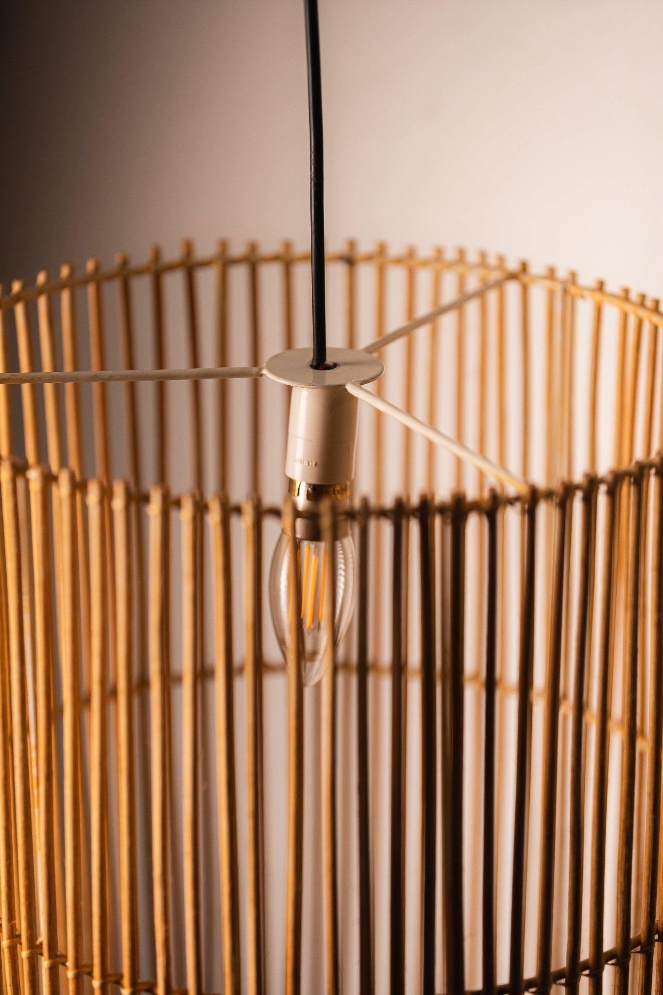 Rattan Drum Shaped Lampshade - TesuLampshade
