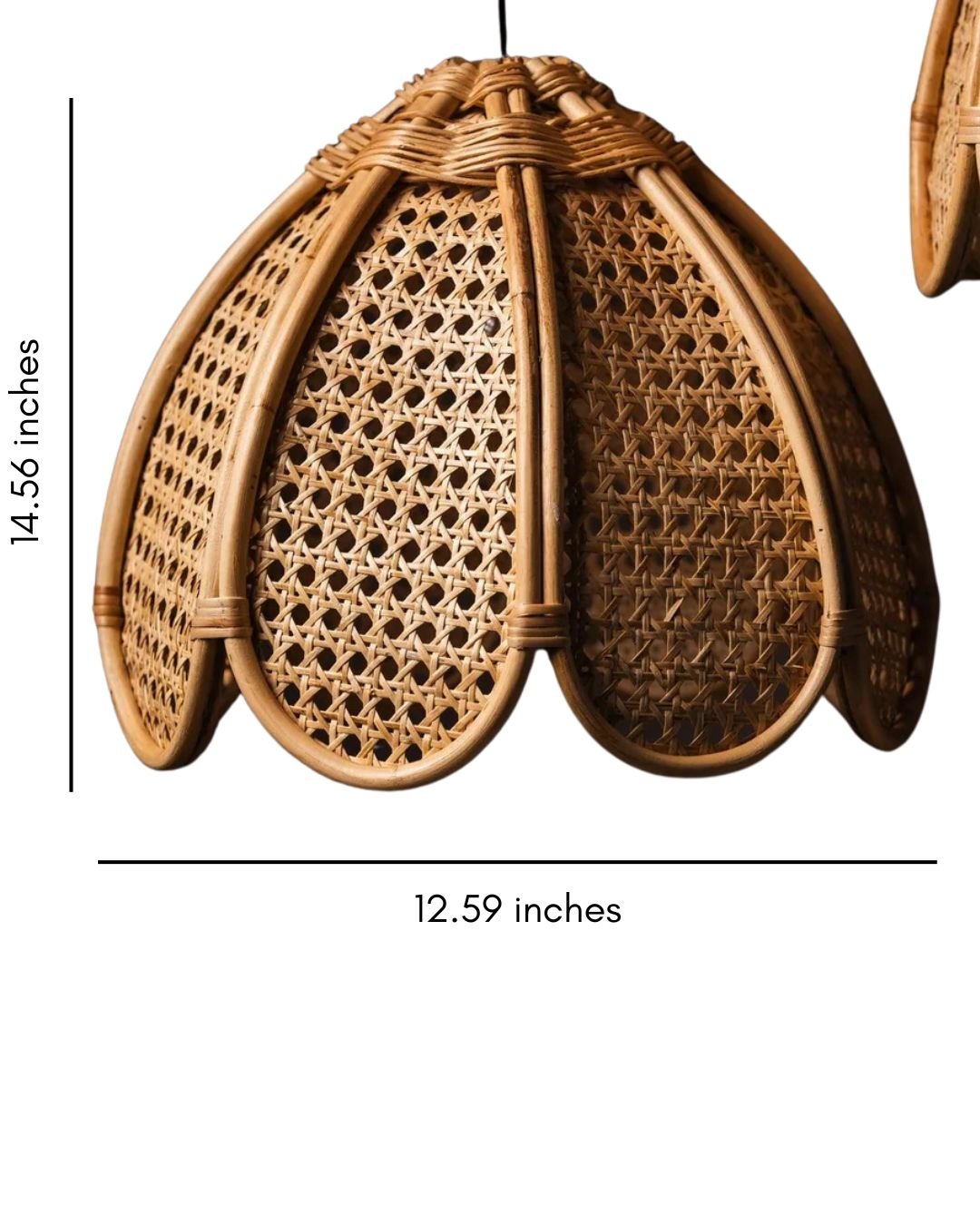 Rattan Flower Shaped Lampshade - TesuPendant Light