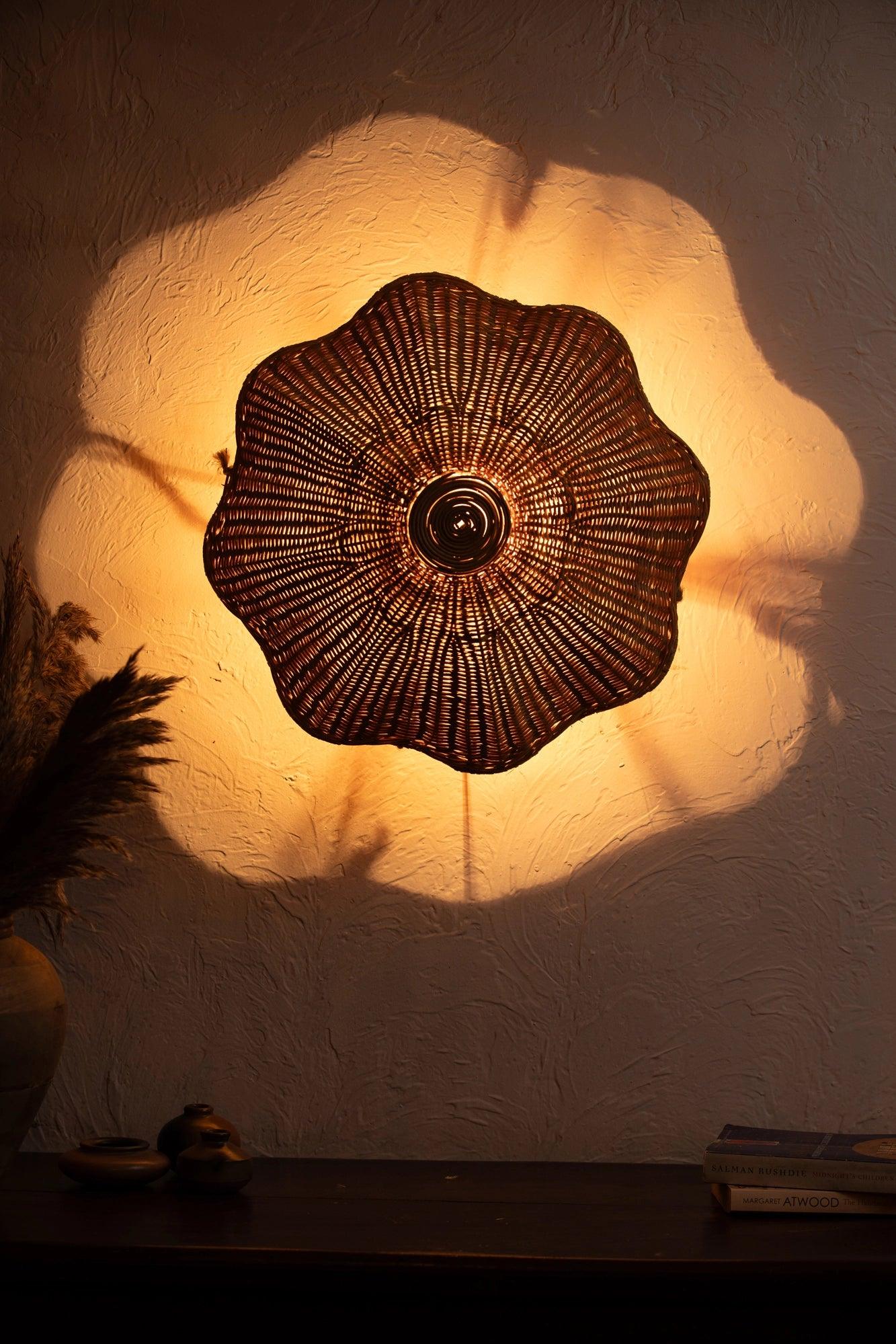 Rattan Flower Wall Light - TesuWall Light
