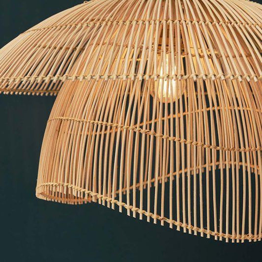 Rattan Inverted Lampshade - TesuLampshade