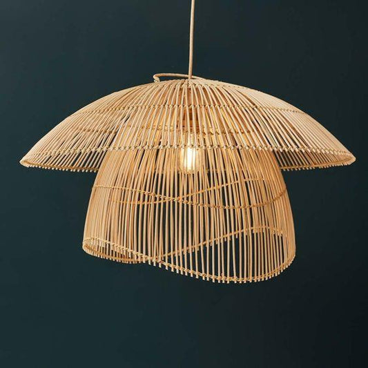 Rattan Inverted Lampshade - TesuLampshade
