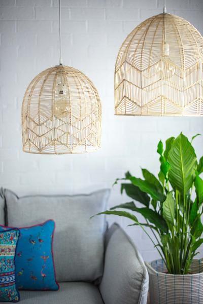 Rattan Pendant Dome Shaped Lampshade - TesuLampshade